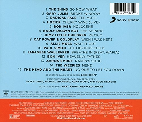 Various - Wish I Was Here (Music From The Motion Picture) | Columbia (88843091832) - 3