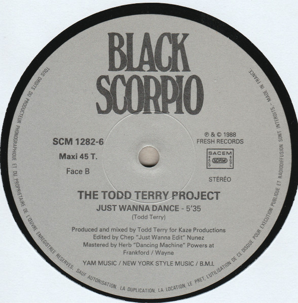 The Todd Terry Project - Weekend / Just Wanna Dance | Black Scorpio (SCM 12.82-6) - 4 The Todd Terry Project - Weekend / Just Wanna Dance | Black Scorpio (SCM 12.82-6) - 4