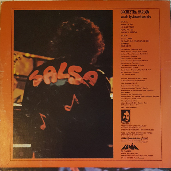 Orchestra Harlow - Salsa | Fania Records (SLP 00460) - 2