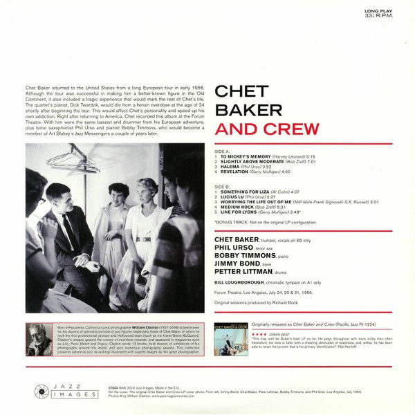 Chet Baker & Crew - Chet Baker & Crew | Jazz Images (37063) - 2