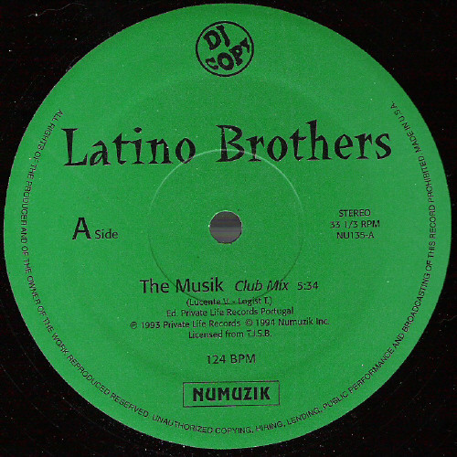 Latino Brothers / Deep Walker - The Musik / Just Deep | Numuzik Inc. (NU135) - main Latino Brothers / Deep Walker - The Musik / Just Deep | Numuzik Inc. (NU135) - main