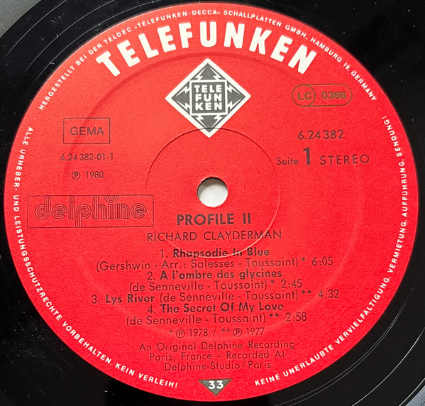 Richard Clayderman - 2 | Telefunken (6.24382) - 3