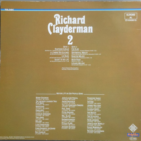 Richard Clayderman - 2 | Telefunken (6.24382) - 2