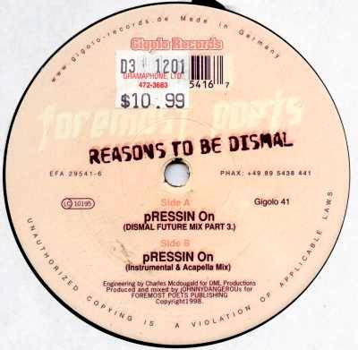 Foremost Poets - Pressin On | International Deejay Gigolo Records (GIGOLO 41) - 2
