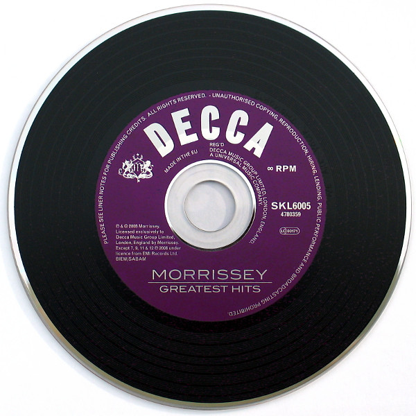 Morrissey - Greatest Hits CD | Decca (SKL6004) - 3
