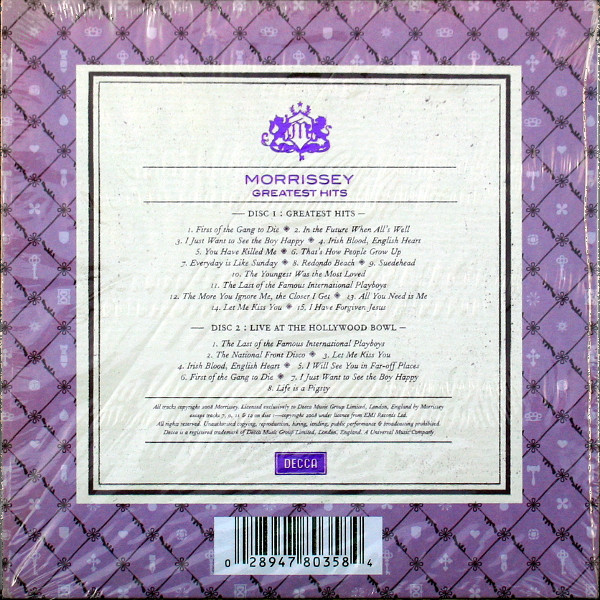 Morrissey - Greatest Hits CD | Decca (SKL6004) - 2