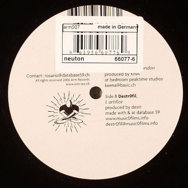 KNA / Destr0fil - Sweat It Out Mr Lyndon / Artifice | Arm Records (ARM 007)