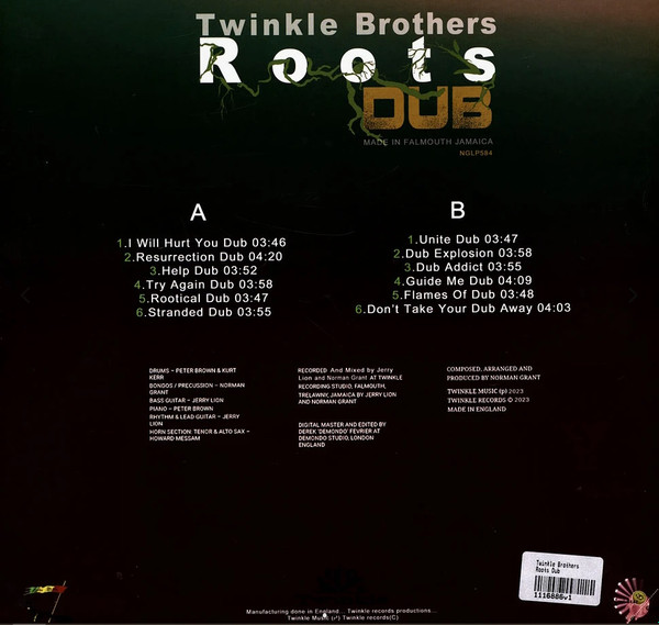 Twinkle Brothers - Roots Dub | Twinkle Music (NGLP584) - 2 Twinkle Brothers - Roots Dub | Twinkle Music (NGLP584) - 2