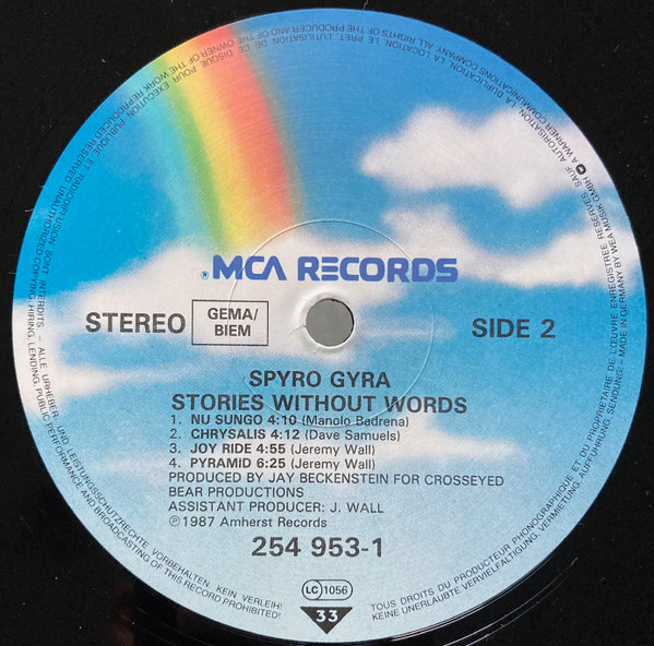Spyro Gyra - Stories Without Words | MCA Records (254 953-1) - 4