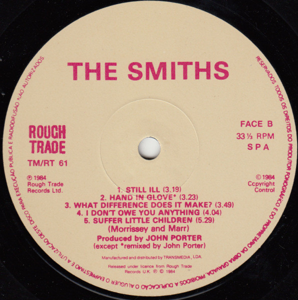 The Smiths - The Smiths | Rough Trade (TM/RT 61) - 4 The Smiths - The Smiths | Rough Trade (TM/RT 61) - 4