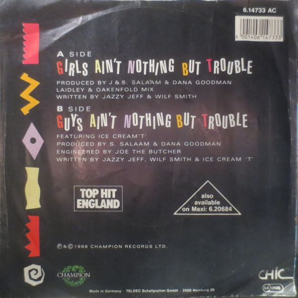 DJ Jazzy Jeff & The Fresh Prince - Girls Ain't Nothing But Trouble | Chic (6.14733) - 2