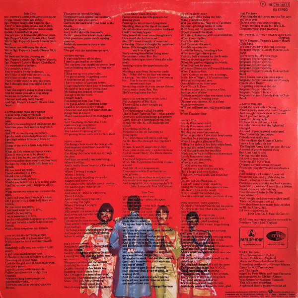 The Beatles - Sgt. Pepper's Lonely Hearts Club Band | Parlophone (11C 074 04177) - 2