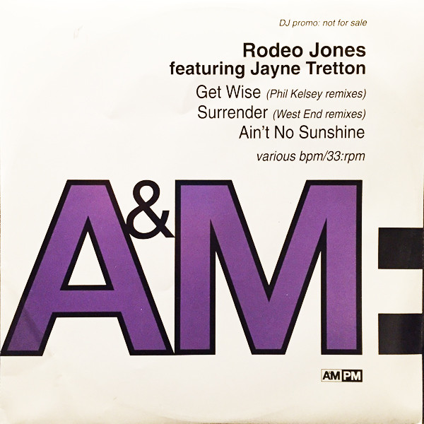 Rodeo Jones Featuring Jayne Tretton - Get Wise | A&M PM (AMYDJ329) - main Rodeo Jones Featuring Jayne Tretton - Get Wise | A&M PM (AMYDJ329) - main