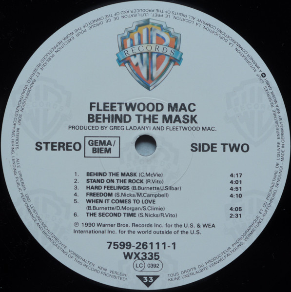 Fleetwood Mac - Behind The Mask | Warner Bros. Records (7599-26111-1) - 4