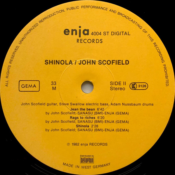 John Scofield - Shinola | Enja Records (4004) - 4