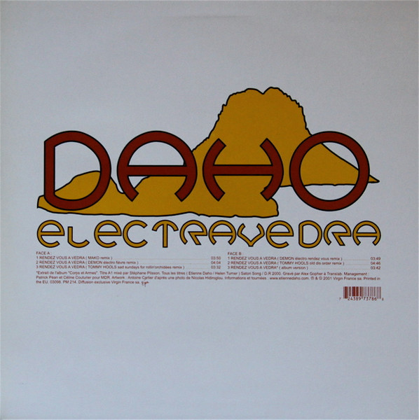 Etienne Daho - Electravedra | Virgin (7243 8 97378 6 8) - 2