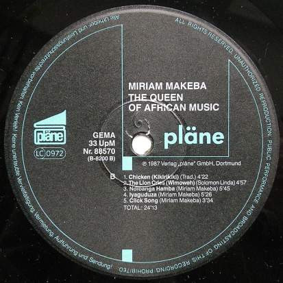 Miriam Makeba - The Queen Of African Music | pläne (88570) - 4