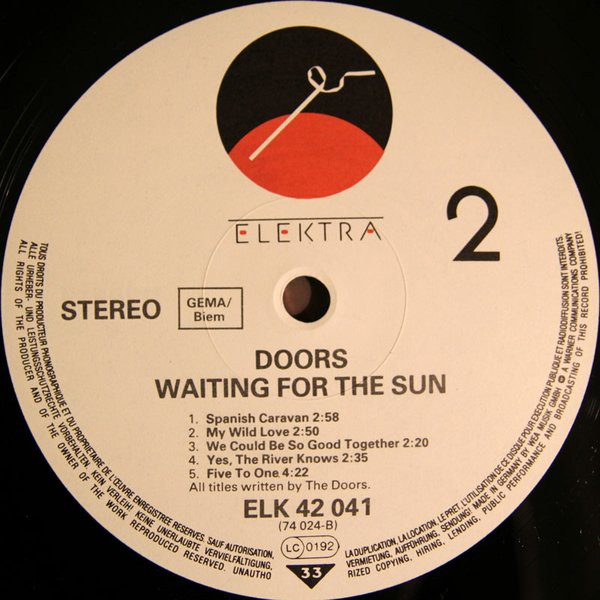 The Doors - Waiting For The Sun | Elektra (ELK 42 041) - 4