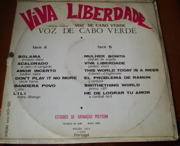 Voz De Cabo Verde - Viva Liberdade | A Voz De Cabo-Verde (v.c.v. 001-190) - main