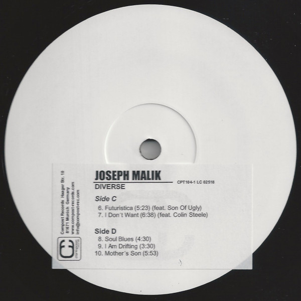 Joseph Malik - Diverse | Compost Records (COMPOST 104-1) - 2