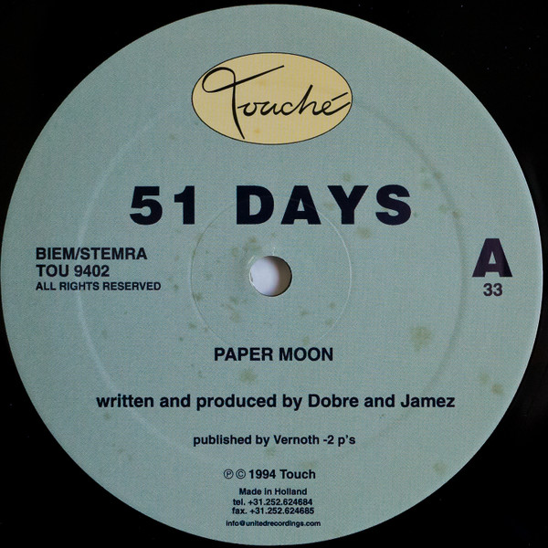 51 Days - Paper Moon | Touché (TOU 9402)