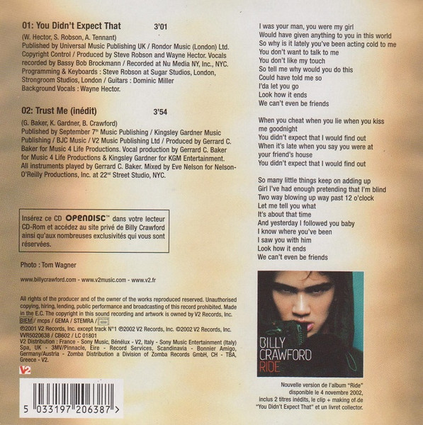 Billy Crawford - You Didn't Expect That | V2 (VVR5020638) - 2 Billy Crawford - You Didn't Expect That | V2 (VVR5020638) - 2