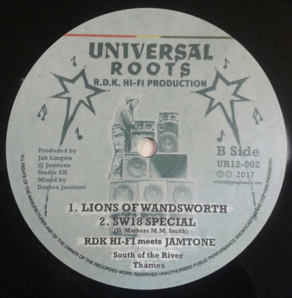 Marlene Ammers , RDK Hi-Fi , Darren Jamtone - Soloution / Lions of Wandsworth | Universal Roots (UR12 - 002) - 2