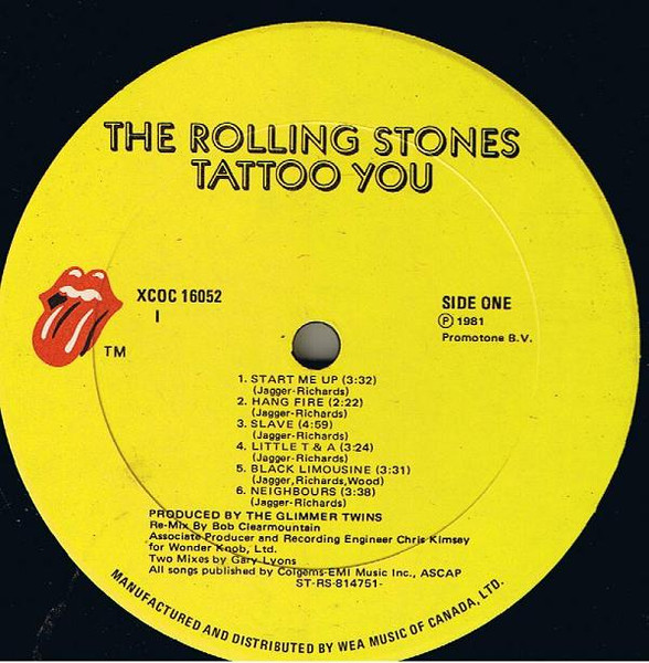 The Rolling Stones - Tattoo You | Rolling Stones Records (XCOC 16052) - 3