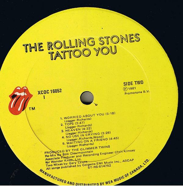 The Rolling Stones - Tattoo You | Rolling Stones Records (XCOC 16052) - 4