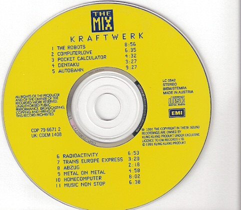 Kraftwerk - The Mix | EMI (CDP 79 6671 2) - 3