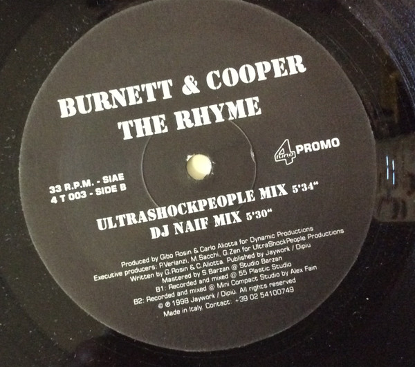 Burnett & Cooper - The Rhyme | 4Tune Records (4T 003) - main Burnett & Cooper - The Rhyme | 4Tune Records (4T 003) - main