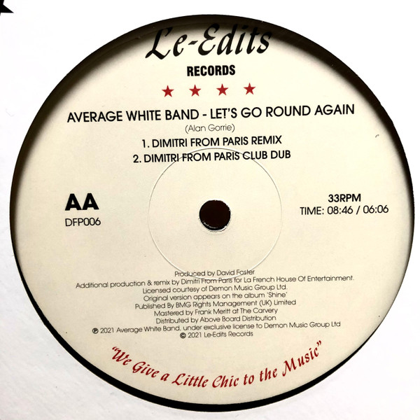 Leo Sayer / Average White Band - Easy To Love / Let’s Go Round Again | Le-Edits Records (DFP006) - main Leo Sayer / Average White Band - Easy To Love / Let’s Go Round Again | Le-Edits Records (DFP006) - main