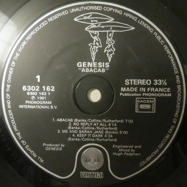 Genesis - Abacab | Vertigo (6302 162) - 3 Genesis - Abacab | Vertigo (6302 162) - 3