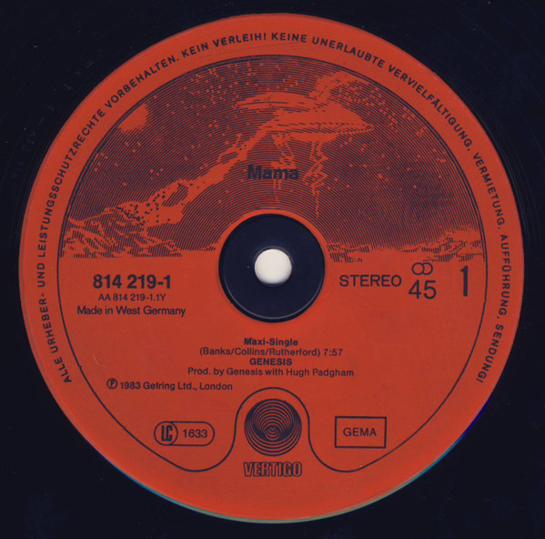 Genesis - Mama | Vertigo (814 219-1) - 3