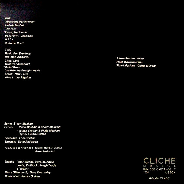 Young Marble Giants - Colossal Youth | Cliché Música (CLICHE LP 002) - 2
