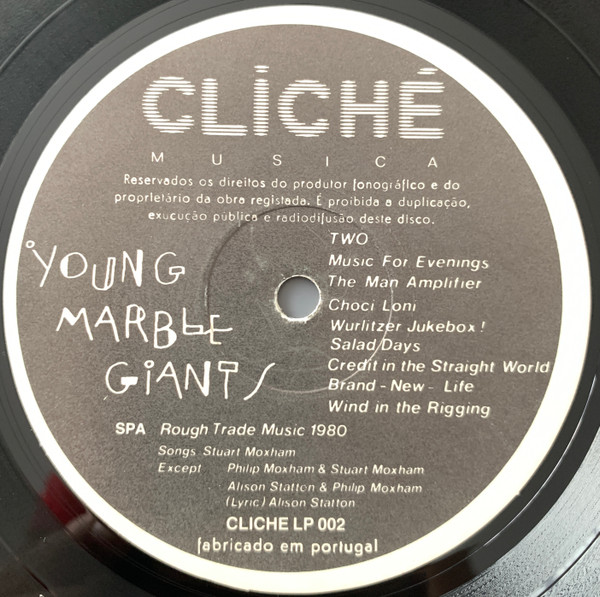 Young Marble Giants - Colossal Youth | Cliché Música (CLICHE LP 002) - 4