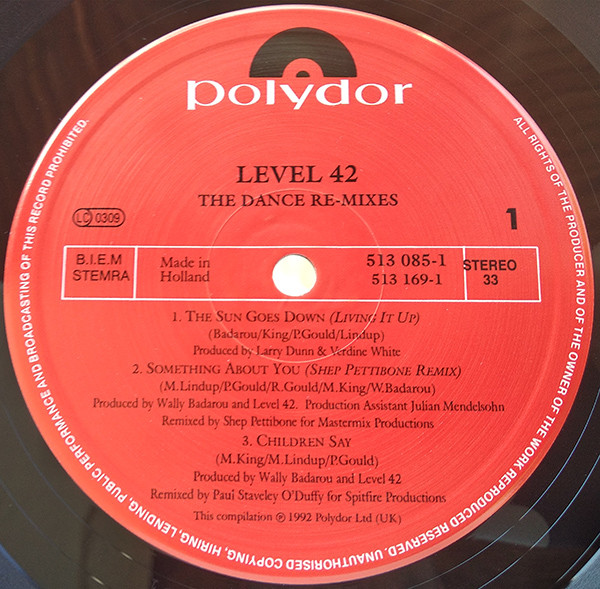 Level 42 - The Remixes | Polydor (513 085-1) - 3