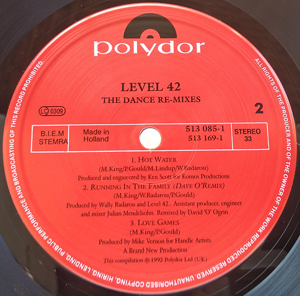 Level 42 - The Remixes | Polydor (513 085-1) - 4