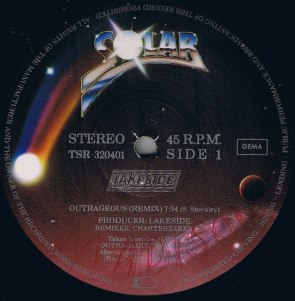 Lakeside - Outrageous | Solar (TSR·320401) - main