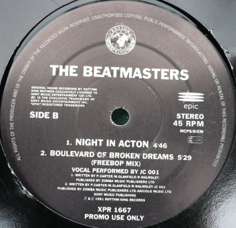 The Beatmasters - Boulevard Of Broken Dreams | Epic (XPR 1667) - 2 The Beatmasters - Boulevard Of Broken Dreams | Epic (XPR 1667) - 2