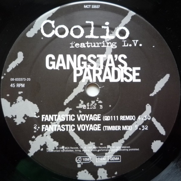 Coolio Featuring LV - Gangsta's Paradise | MCA Records (MCT 33537) - 4