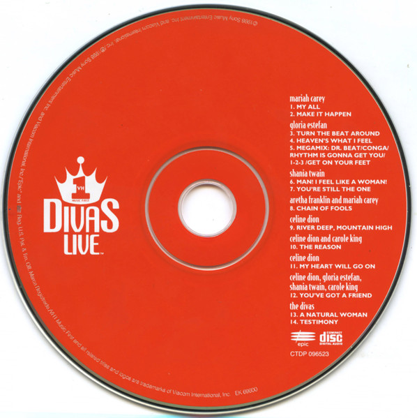 Divas - VH1 Divas Live | Epic (EK 69600) - 3