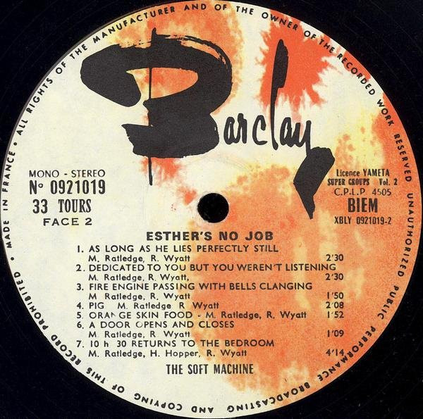 Soft Machine - Vol 2 | Barclay (921 019) - 4 Soft Machine - Vol 2 | Barclay (921 019) - 4