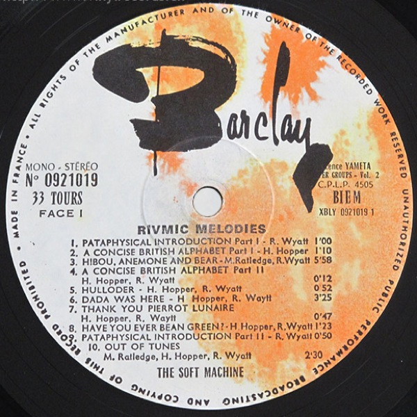 Soft Machine - Vol 2 | Barclay (921 019) - 3 Soft Machine - Vol 2 | Barclay (921 019) - 3