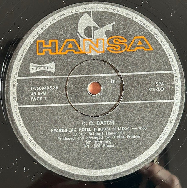 C.C. Catch - Heartbreak Hotel ·Room 69 - Mix· | Hansa (17.608405.35) - 4