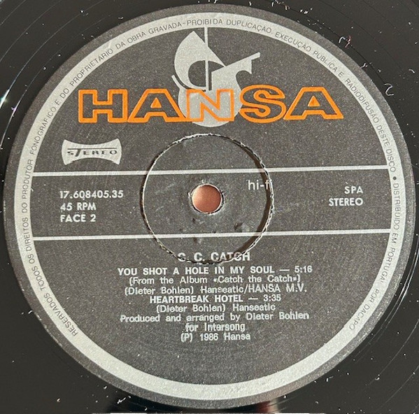 C.C. Catch - Heartbreak Hotel ·Room 69 - Mix· | Hansa (17.608405.35) - 3