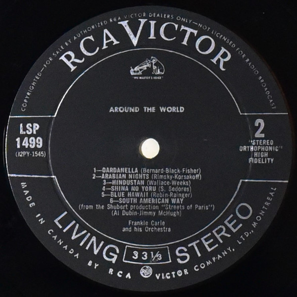 Frankie Carle And His Orchestra - Around The World | RCA Victor (LSP-1499) - 4 Frankie Carle And His Orchestra - Around The World | RCA Victor (LSP-1499) - 4