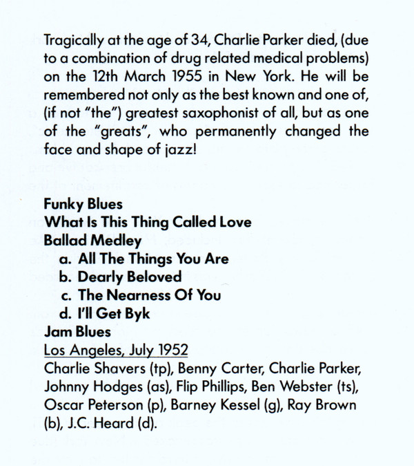 Charlie Parker , Ben Webster , Benny Carter , Flip Phillips - Super Session | TIM The International Music Company AG (205794-203) - 2