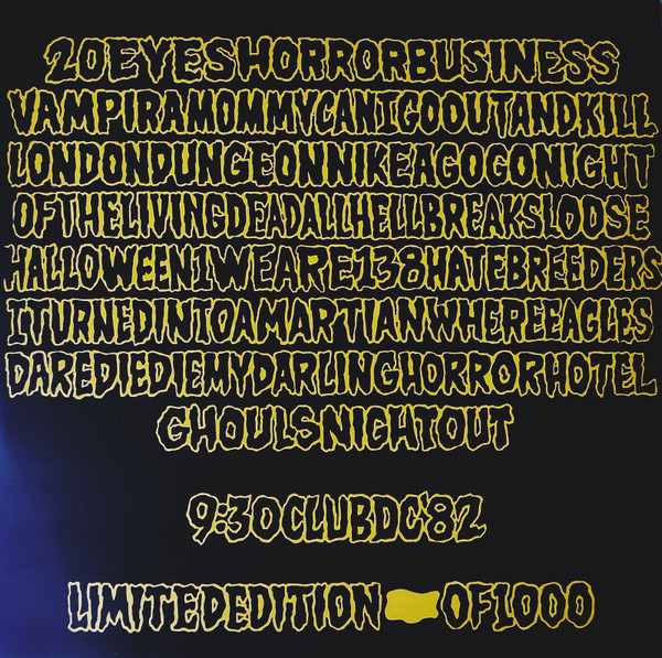 Misfits - Live Night Of The Living Dead! | Not On Label (Misfits) (none) - 2