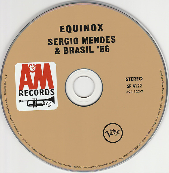 Sérgio Mendes & Brasil '66 - Equinox | Verve Records (394 122-2) - 2